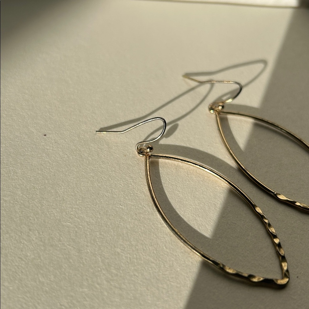 Classic Gold Teardrop Earrings - Picture 3 of 3